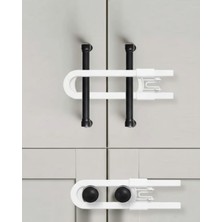 4 Adet Dolap ve Kapak Emniyet Kilidi Evde Güvenli Kullanım Için - Lisinya