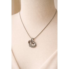 Ares 01 Store 💗kalp Figürlü Gümüş Renk Zarif Kadın Kolye💗