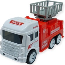 Iş Makinaları Serisi - Sürtmeli Itfaiye Aracı 12 cm  - Asansör (Lisinya)