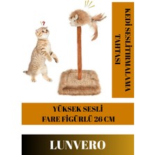 Feyza Design Özel Üretim 14X14CM En 26CM Tırnak Törpüleme Sesli Kedi Oyuncağı