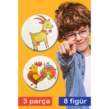 Feyza Design Çiftlik Hayvanları Temalı 2+ Yap-Boz Puzzle Eğitici Oyun