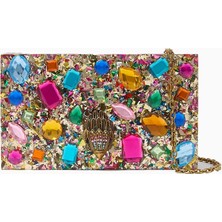 Kurt Geiger Crystal Box Taşlı Lüks Tasarım Kadın Clutch