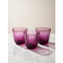 Sigma Nevada Mürdüm 3’lü Meşrubat Takımı - 425 cc Kristal Kesim Tasarım