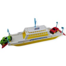 Feribot Araç Taşııyan Gemi 45 cm - Sarı (Lisinya)