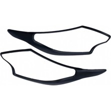 Aftermarket 2015-2018 Mitsubishi L200 Far Koruma  Kaplama Çerçevesi Siyah