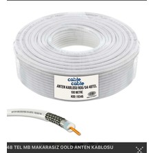 Lisinya Anten Kablosu 48 Tel Gold 100 mt Rg6/u4