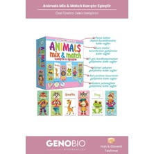 Feyza Design Animals Mix Match Oyun Kartları - Eğitici ve Zeka Geliştirici