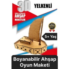 Feyza Design Çocuk Eğitici 3 Boyutlu Ahşap Oyun Seti - Boyanabilir ve Demonte
