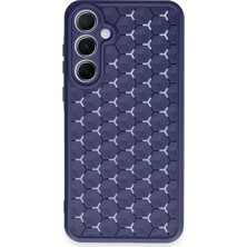Magicool Samsung Galaxy A55 5g Kılıf Petek Silikon Kapak - Lacivert