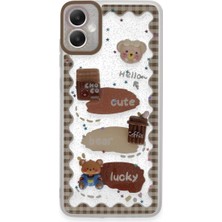 Magicool Samsung Galaxy A05 Kılıf Sweet Desenli Silikon Kapak - Şeffaf