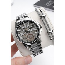 Lee Cooper 2 Yıl Garantili Otomatik Mekanizma Italyan Bileklik Hediyeli 5 Atm Erkek Kol Saati LC.350