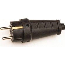 Lisinya Kauçuk Mofofaze Topraklı Erkek Fiş 220V Kaliteli