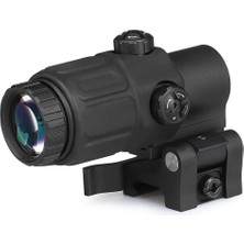 Magnifier 5x Yakınlaştırmalı Dürbün - 22MM Ray Uyumlu, Katlanır Yaylı Ayaklı ( Lisinya )