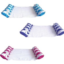 Fileli 2 Yastıklı Premium Deniz Havuz Hamağı 130 cm - 2410106 (Lisinya)