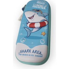 Lisinya Kalemlik Kutusu Fermuarlı Kabartmalı Balık Desenli