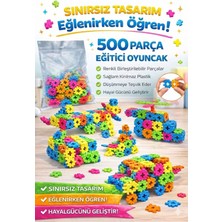 Feyza Design Renkli 500 Parça Eğitici Building Blocks - Zeka ve Beceri Geliştirici