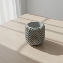 Fiyera Home Beton Gri Saksılık Mumluk