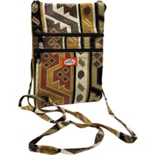 Otantik Desenli Fermuarlı Askılı Çanta Özel Dikim - GS301 (Lisinya)