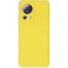 Magicool Xiaomi Mi 13 Lite Kılıf Nano Içi Kadife Silikon - Sarı