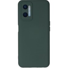 Magicool Oppo A96 Kılıf Nano Içi Kadife Silikon - Koyu Yeşil