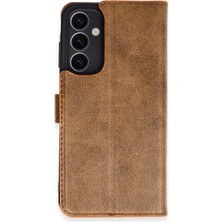 Magicool Samsung Galaxy A25 5g Kılıf Trend S Plus Kapaklı Kılıf - Taba