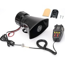 Braventa Collection Kerwınn Araba Korna Mikrofonlu 7 Ton, Mikrofonlu 12V 100W Acil Ses Amplifikatörü Pa Hoparlör Sistemi