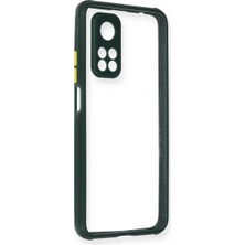 Magicool Xiaomi Mi 10T Pro Kılıf Miami Şeffaf Silikon - Koyu Yeşil