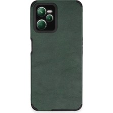 Magicool Realme C35 Kılıf Loop Deri Silikon - Yeşil