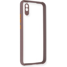 Magicool Xiaomi Redmi 9A Kılıf Miami Şeffaf Silikon - Açık Mor