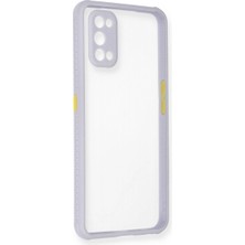 Magicool Realme 7 Pro Kılıf Miami Şeffaf Silikon - Lila