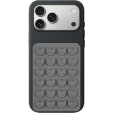 Braventa Collection Dikdörtgen Vantuzlu Yapışkan Telefon Tutucu Taşınabilir Silikon Yumuşak Telefon Standı Geniş Kullanı