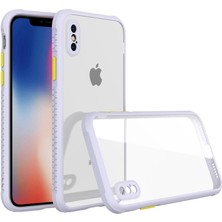 Magicool Iphone Xs Max Kılıf Miami Şeffaf Silikon - Lila
