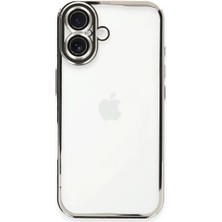 Magicool Iphone 16 Kılıf Razer Lensli Silikon - Gümüş