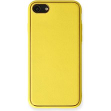 Magicool Iphone 7 Kılıf Coco Deri Silikon Kapak - Sarı