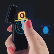 Kuzgun Ticaret Dokunmatik Parmak Izli USB Çakmak ( Lisinya )