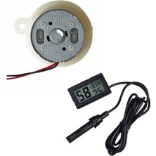 Kuzgun Ticaret Kuluçka Makinesi Mini Viyol Çevirme Motoru 12 Volt ve Nem Ölçer ( Lisinya )