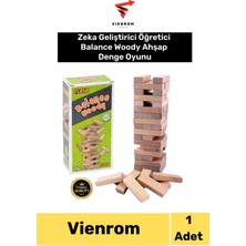 Feyza Design Ahşap Denge Kutu Oyunu - Eğitici ve Aile Eğlencesi
