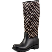 Tkees Kadın Siyah Şık Su Geçirmez Yağmur Çizmesi