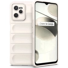 Magicool Realme C35 Kılıf Optimum Silikon - Krem