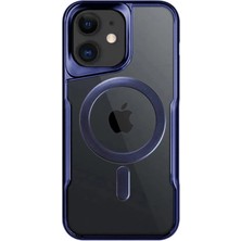 Magicool Iphone 12 Kılıf Boyi Magsafe Silikon Kapak - Lacivert