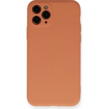Magicool Iphone 11 Pro Kılıf Nano Içi Kadife Silikon - Mat Turuncu