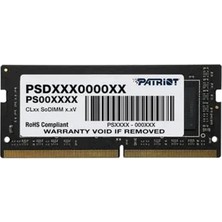 Patriot Signature Line PSD432G32002S 32GB(1X32GB) Ddr4 3200MHZ CL22 Sodımm Notebook Ram