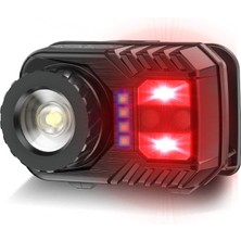 Kuzgun Ticaret PS-571 Sensör Xpg Cob LED USB Şarj Edilebilir Lityum Pilli Zoomlu Kafa Lambası - Lisinya