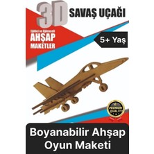 Feyza Design 3D Ahşap Çocuk Eğitici Oyun Seti - Boyanabilir ve Demonte