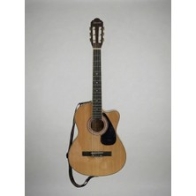 Salvador YNK2003C Klasik Gitar Kesik Kasa Cutaway Sap Ayarlı (Pedli Kılıf, Kapo, Pickguard, Gitar Askısı)