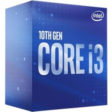 Intel Core İ3 10100 Soket 1200 3.6Ghz 6Mb Önbellek 4 Çekirdek 14Nm İşlemci Box Uhd630 Vga (Fanlı)