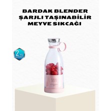 Kuzgun Ticaret Kablosuz Taşınabilir Mini Blender – USB Şarjlı, 1200MAH - Lisinya