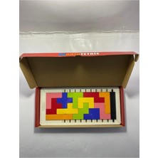 Feyza Design Ahşap 3D Kata Tetris Zeka Oyunu - Eğlenceli ve Zihni Geliştirici