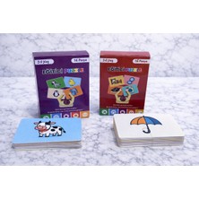 Feyza Design Eğitici Puzzle Ikili Keşif Seti - Hayvan ve Nesnelerle Zeka Geliştirici
