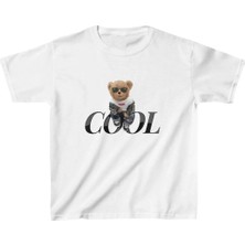 Pileli Store Unisex Çocuk Baskılı T-Shirt - Beyaz